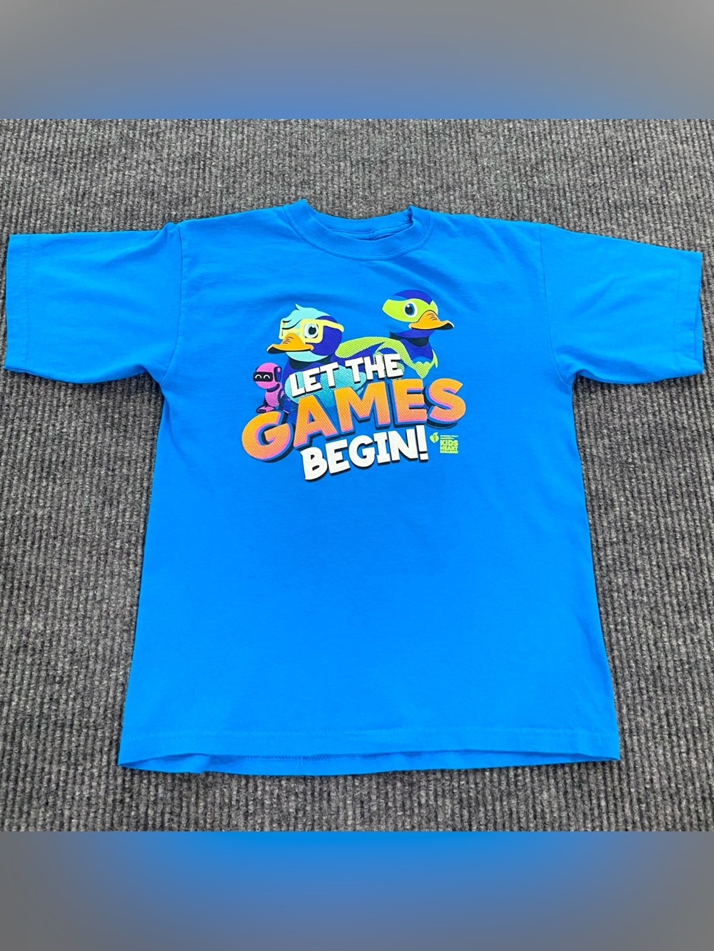 American Heart Association Kids Heart Challenge Duck T-Shirt Youth M (10-12)